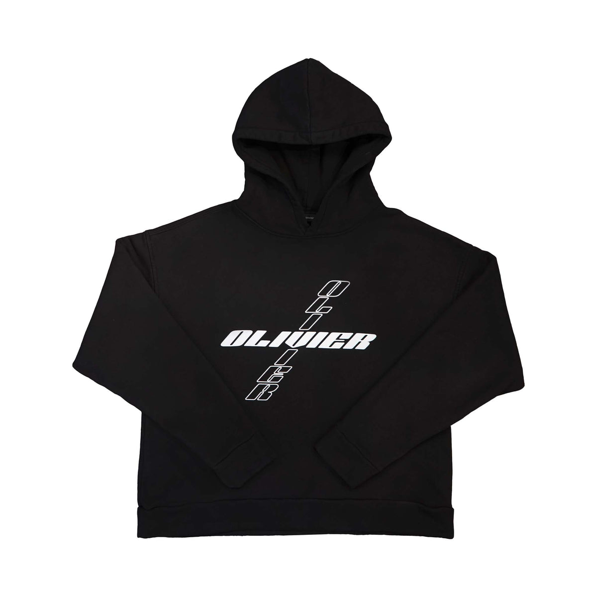 Cross Logo Black Hoodie