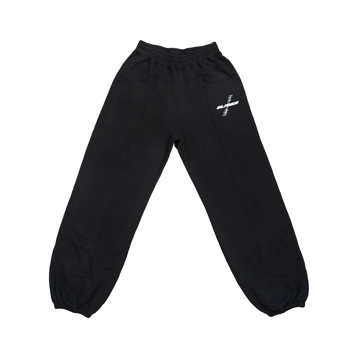 Cross Logo Black Sweatpants